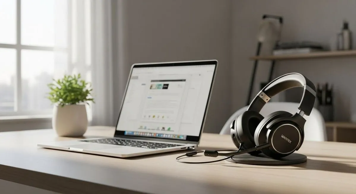 A sound card's audio processing being measured by a browser script